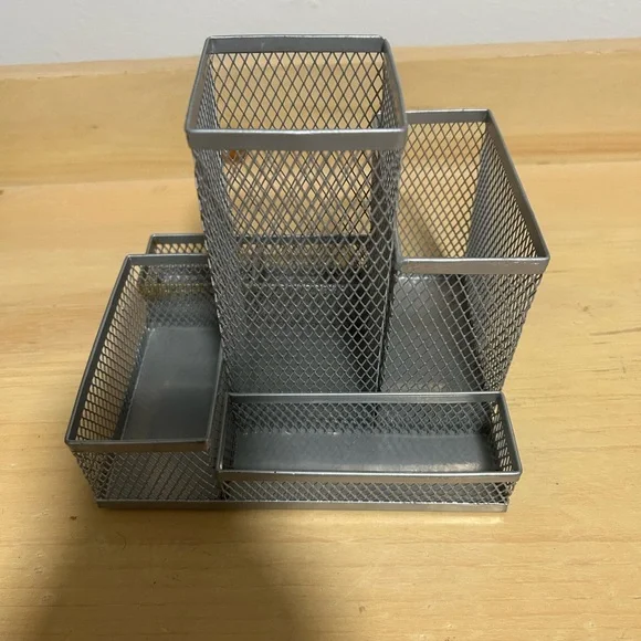 Metal Desk Organizer - Silver - Picture 3 of 5